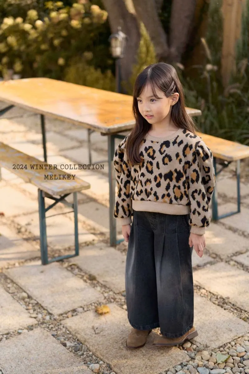 Melikey - Korean Children Fashion - #designkidswear - Leopard Puff Sweatshirt - 6