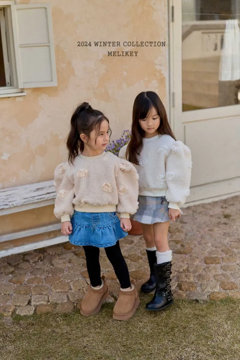 Melikey - Korean Children Fashion - #fashionkids - Hole Denim Skirt Leggings - 10