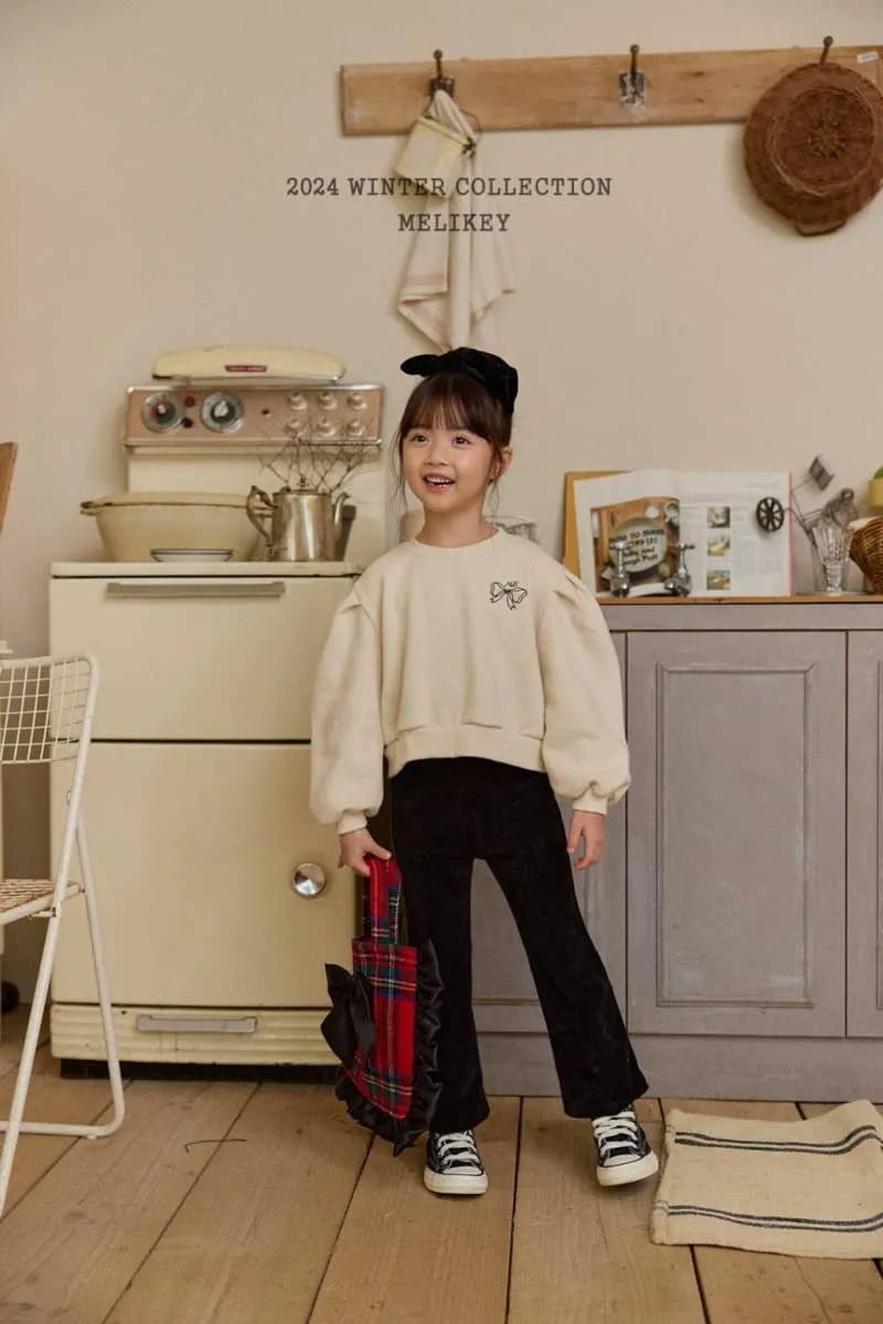 Melikey - Korean Children Fashion - #fashionkids - Roa Velvet Bootcut Pants - 9