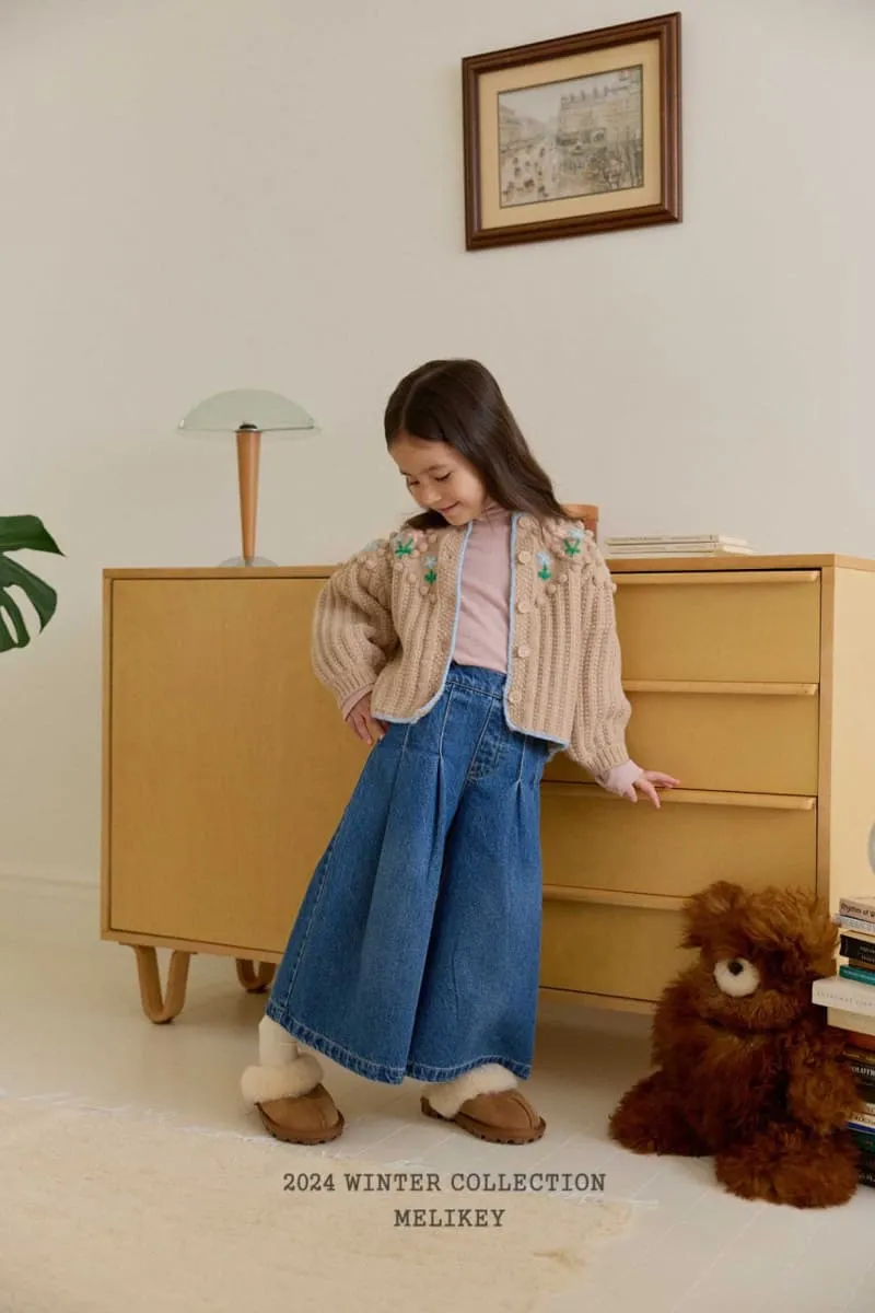 Melikey - Korean Children Fashion - #fashionkids - Four Pintuck Denim Pants - 7