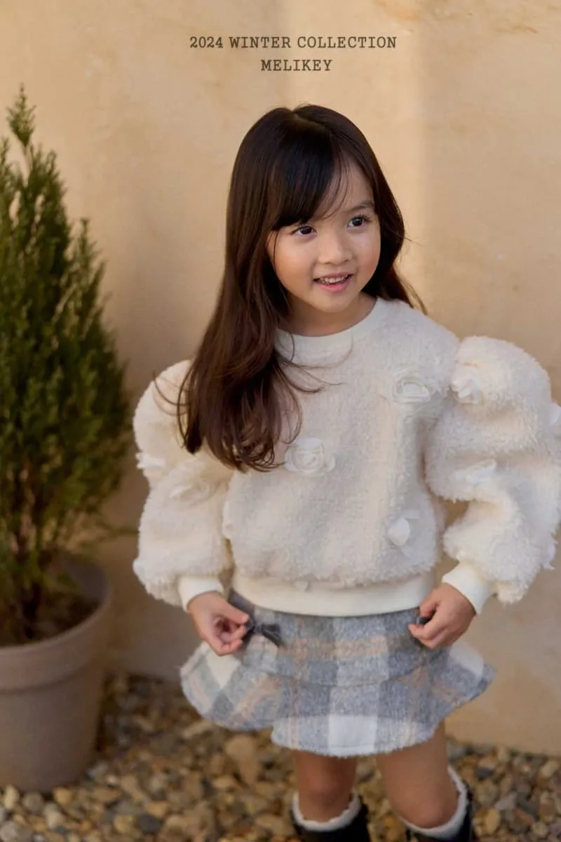 Melikey - Korean Children Fashion - #kidsshorts - Rose Mongle Sweatshirt - 6