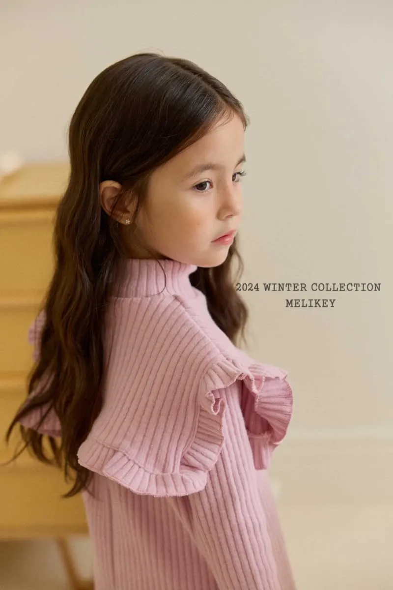 Melikey - Korean Children Fashion - #kidsstore - Cape Frill One-piece