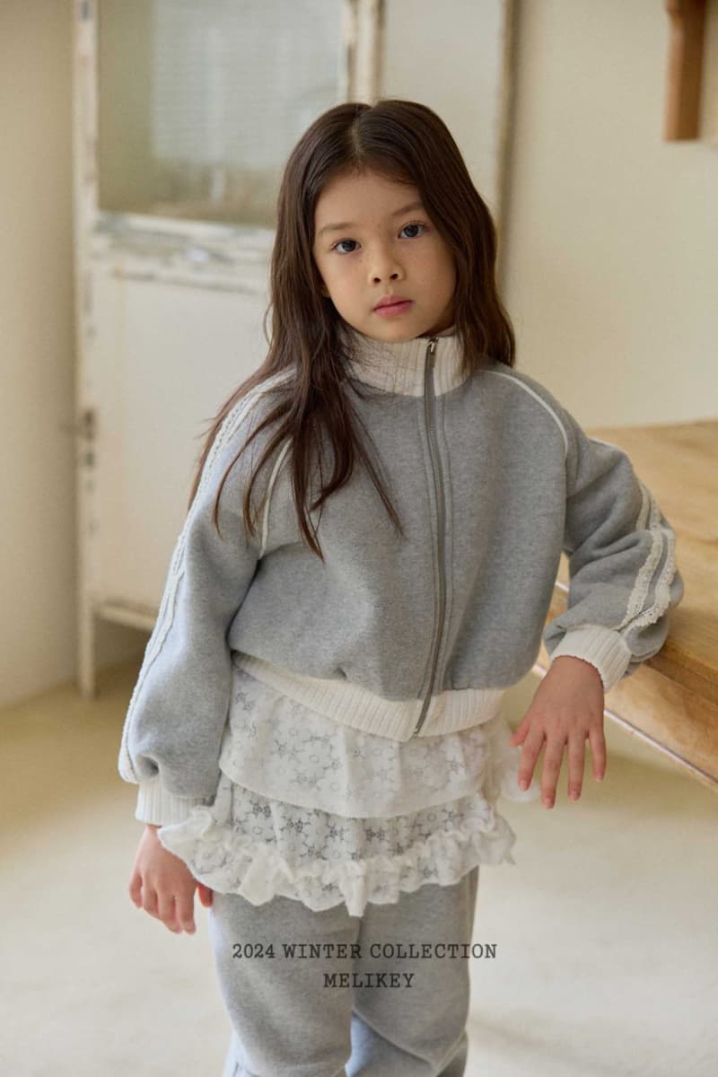 Melikey - Korean Children Fashion - #kidzfashiontrend - Warm Track Zip-up - 8