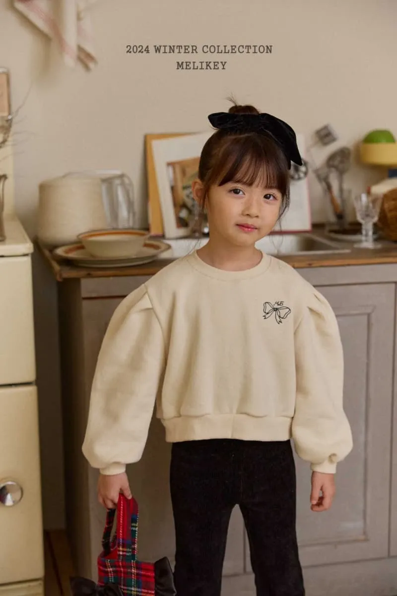 Melikey - Korean Children Fashion - #magicofchildhood - Back Ribbon Sweatshirt - 5