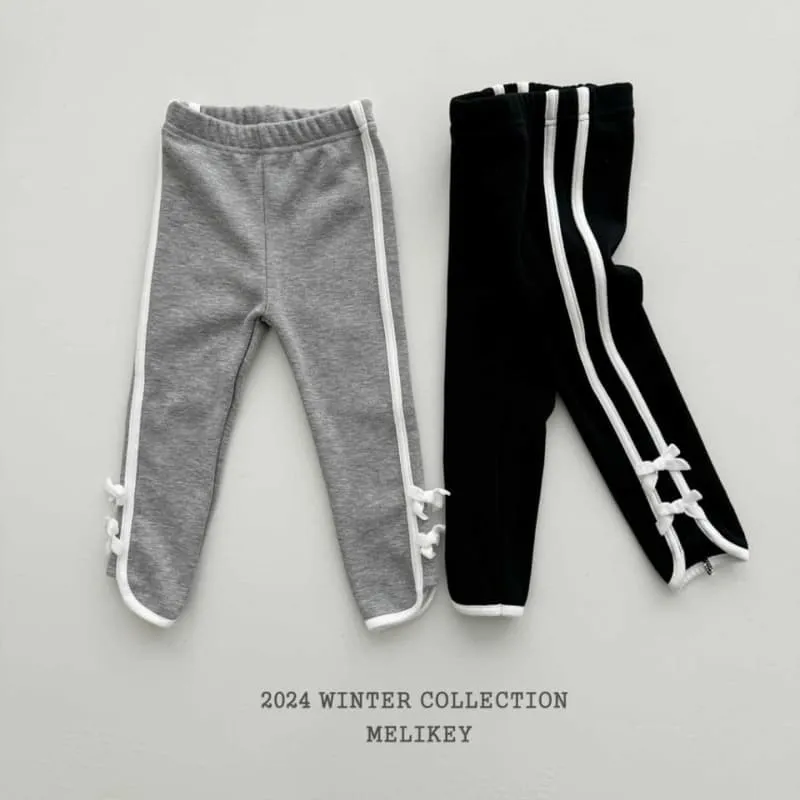 Melikey - Korean Children Fashion - #magicofchildhood - Rabba Ribbon Leggings - 2