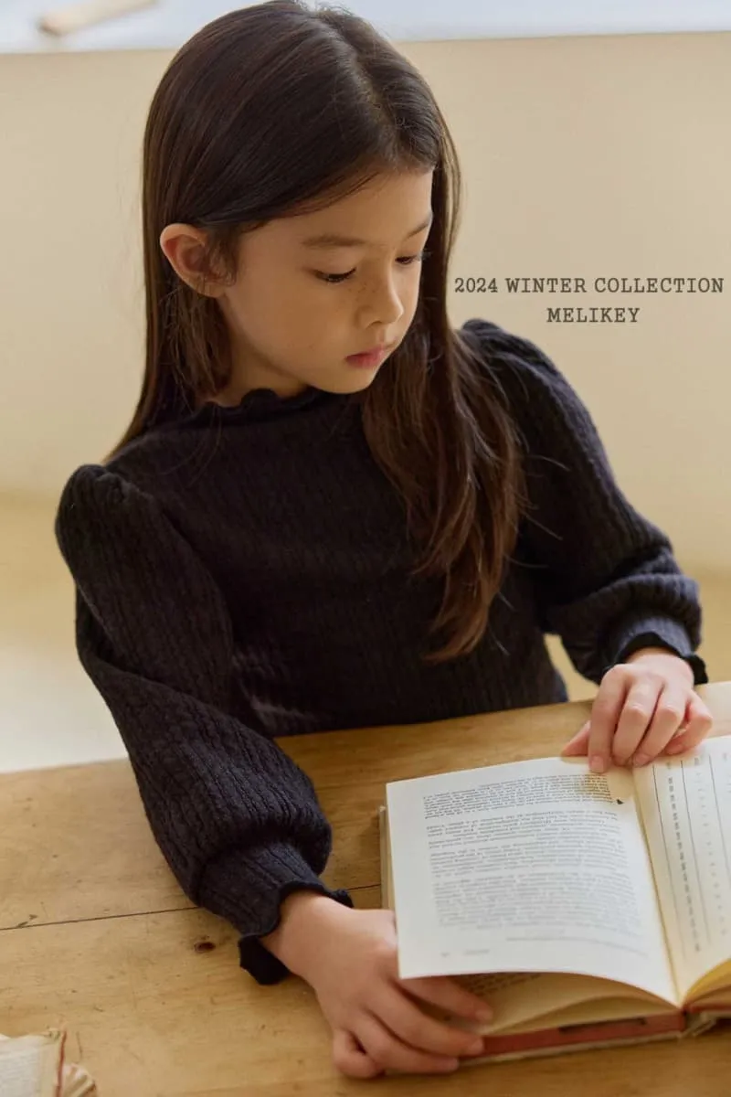 Melikey - Korean Children Fashion - #magicofchildhood - Coat Ribbed Puff Tee - 2