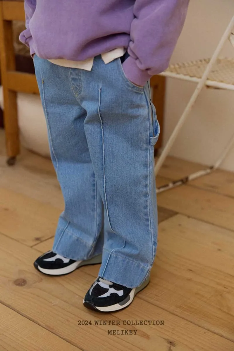 Melikey - Korean Children Fashion - #minifashionista - Trend Denim Pants - 10