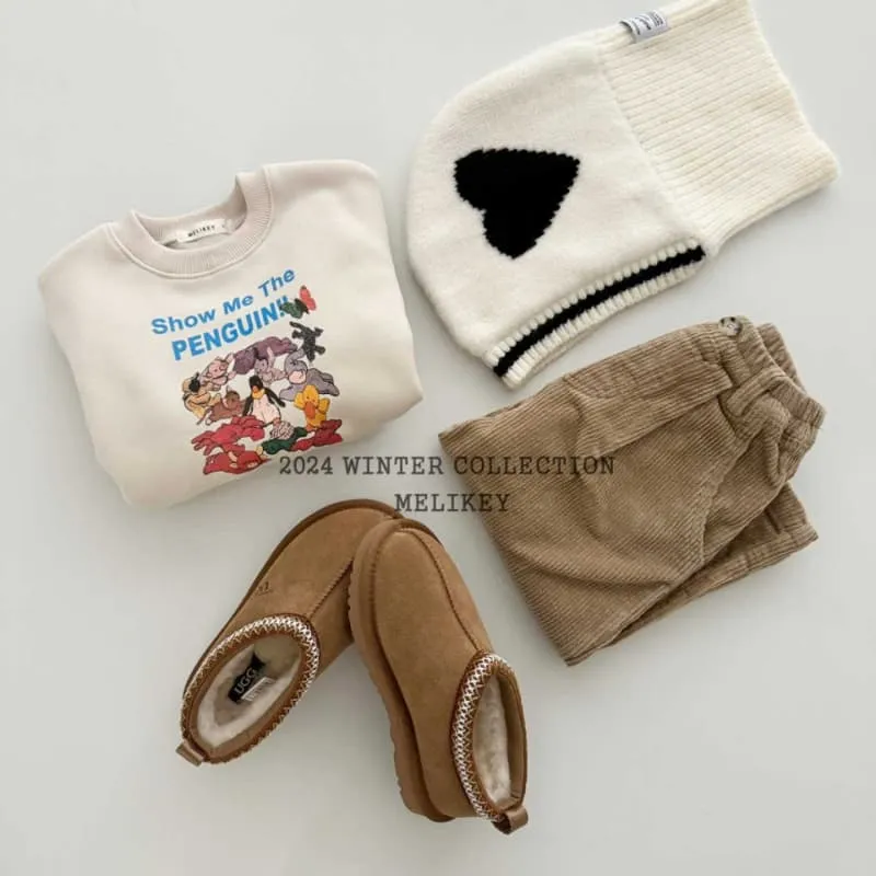 Melikey - Korean Children Fashion - #minifashionista - Corduroy Heart Pants - 7