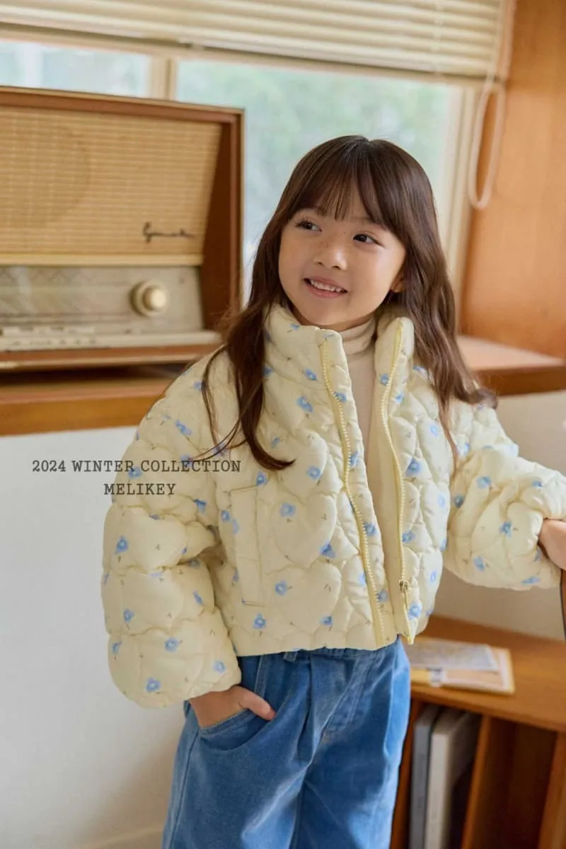 Melikey - Korean Children Fashion - #minifashionista - Flower Balloon Short Padding - 8