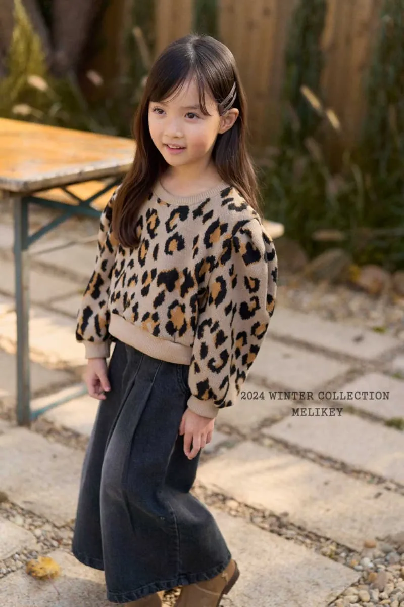 Melikey - Korean Children Fashion - #stylishchildhood - Leopard Puff Sweatshirt - 3