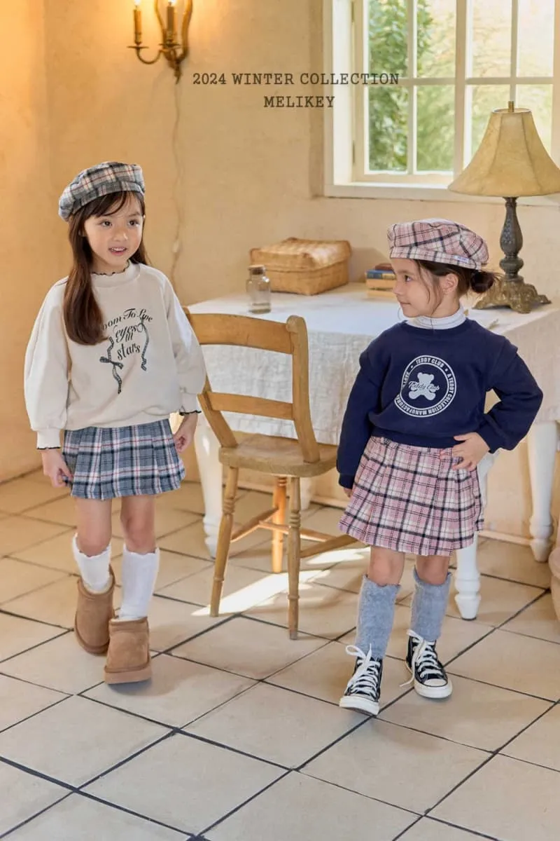 Melikey - Korean Children Fashion - #todddlerfashion - Winter Check Skirt Shorts