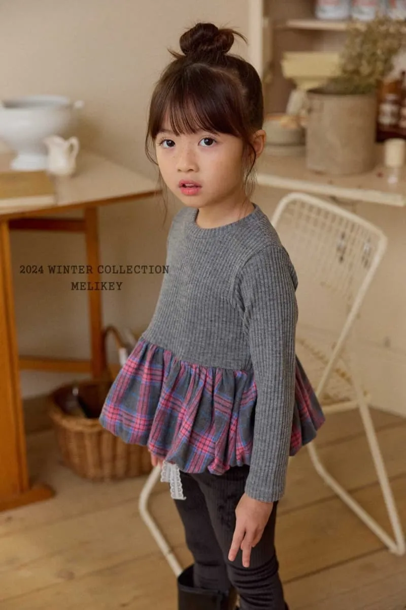 Melikey - Korean Children Fashion - #toddlerclothing - Pumpkin Ribbed Tee