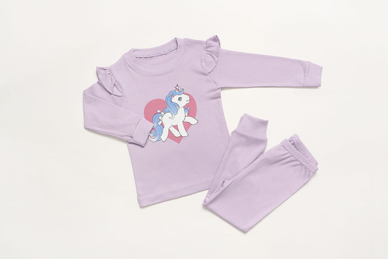 Mellis - Korean Children Fashion - #discoveringself - Heart Unicorn Fleece Easywear - 3