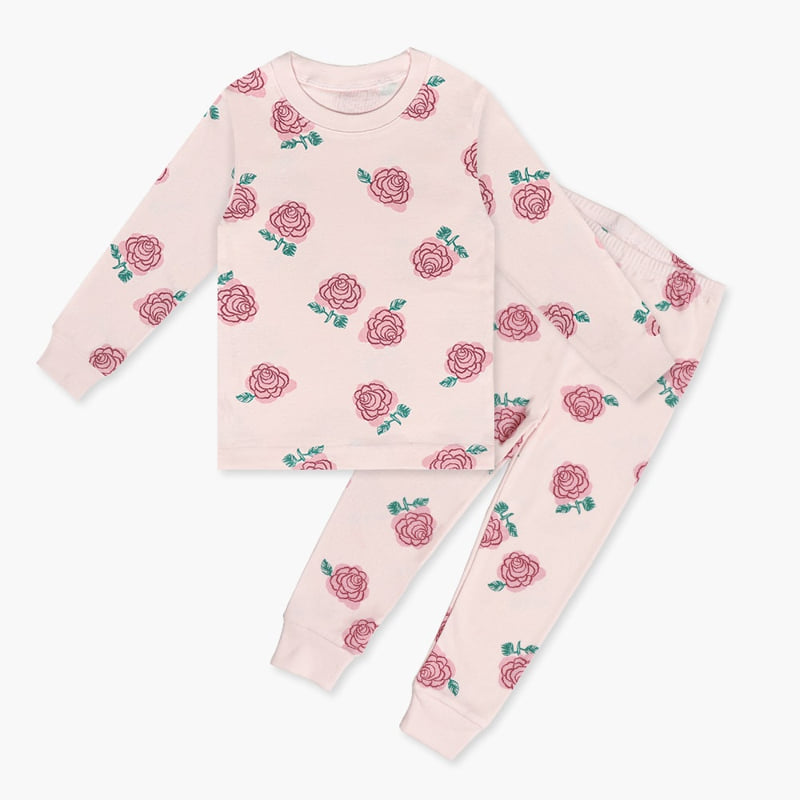 Mellis - Korean Children Fashion - #discoveringself - Pink Rose Fleece Easywear - 2