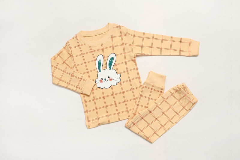 Mellis - Korean Children Fashion - #kidsshorts - Check Rebbit Fleece Easywear - 3