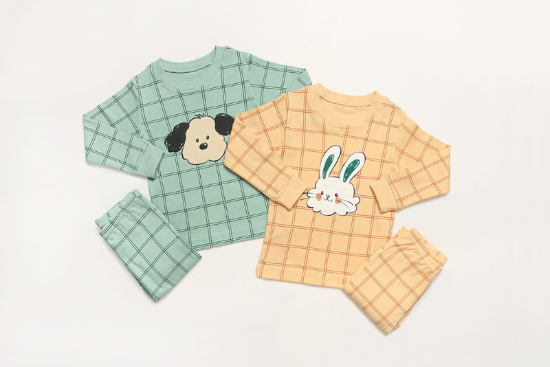 Mellis - Korean Children Fashion - #kidsshorts - Check Rebbit Fleece Easywear - 4