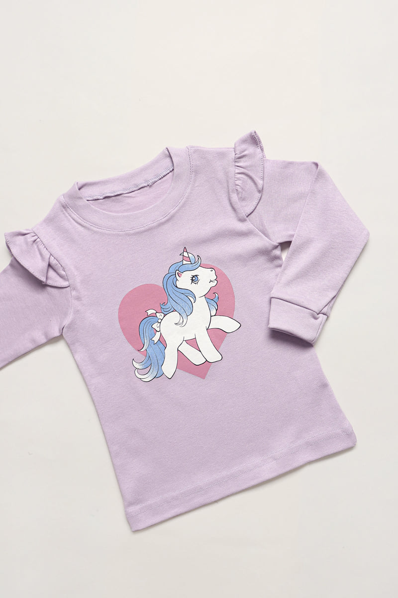 Mellis - Korean Children Fashion - #magicofchildhood - Heart Unicorn Fleece Easywear - 10