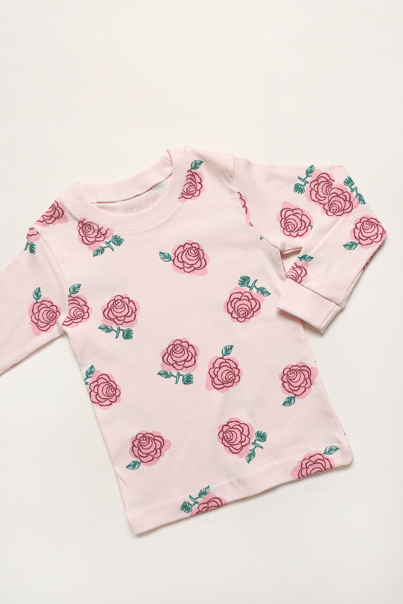 Mellis - Korean Children Fashion - #minifashionista - Pink Rose Fleece Easywear - 10