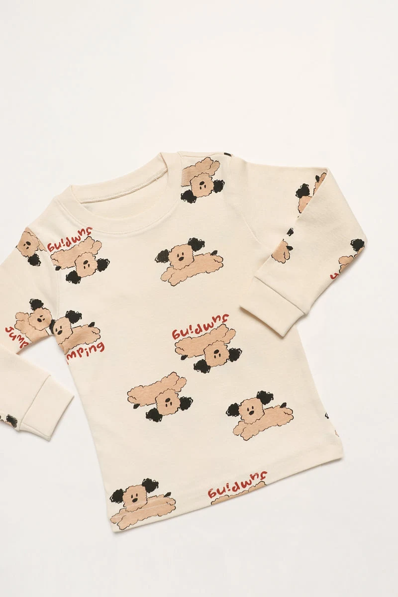 Mellis - Korean Children Fashion - #toddlerclothing - Jumping Dog Fleece Easywear - 10