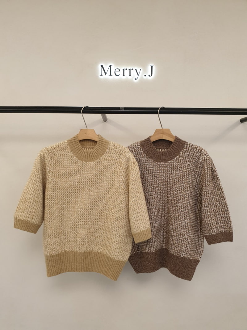 Merry J - Korean Women Fashion - #momslook - Milky Half Turtleneck Knit Pullover