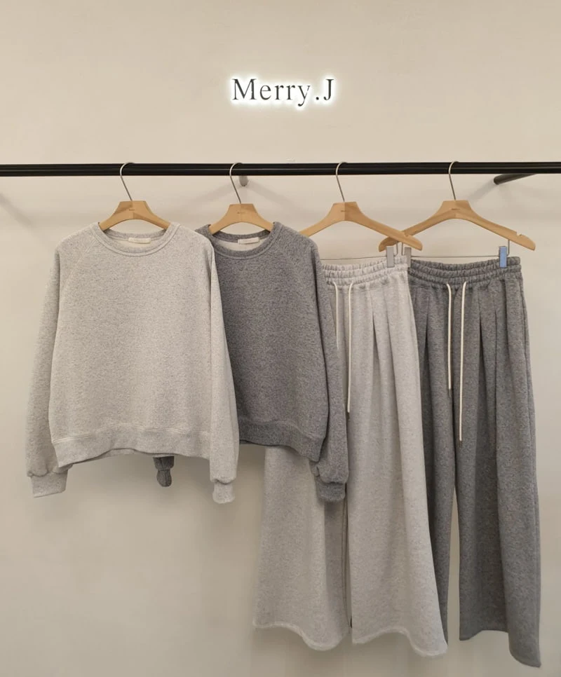 Merry J - Korean Women Fashion - #momslook - Cookie Cream Fleeced Pants