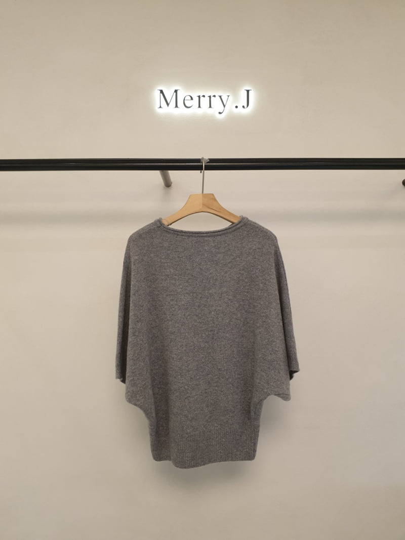 Merry J - Korean Women Fashion - #momslook - Lead Cape Knit Top - 5