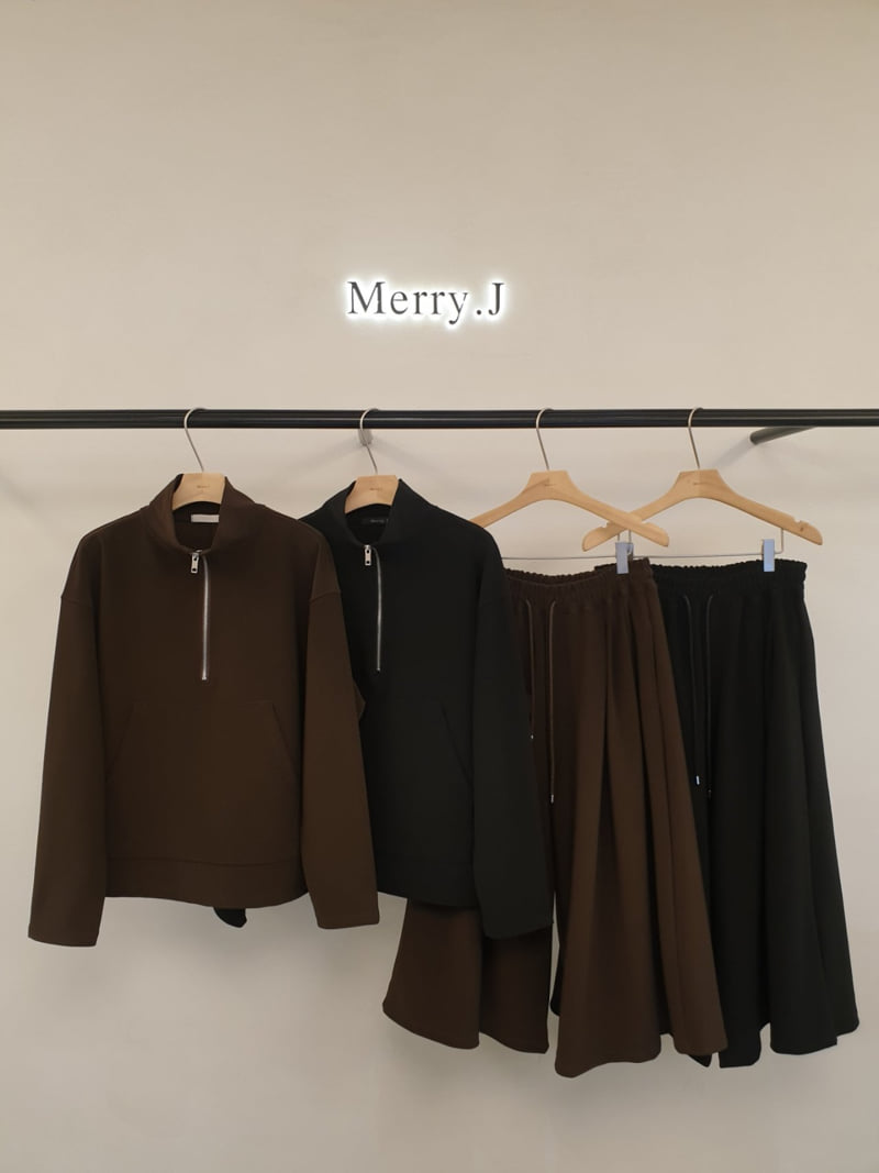 Merry J - Korean Women Fashion - #momslook - Verdo Half Zip-up Pullover - 2