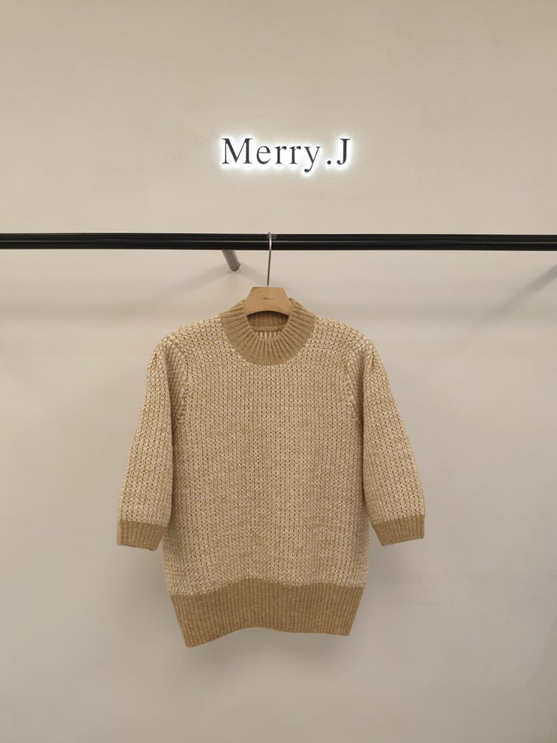 Merry J - Korean Women Fashion - #womensfashion - Milky Half Turtleneck Knit Pullover - 2