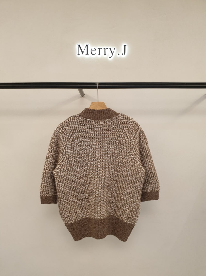 Merry J - Korean Women Fashion - #momslook - Milky Half Turtleneck Knit Pullover - 4