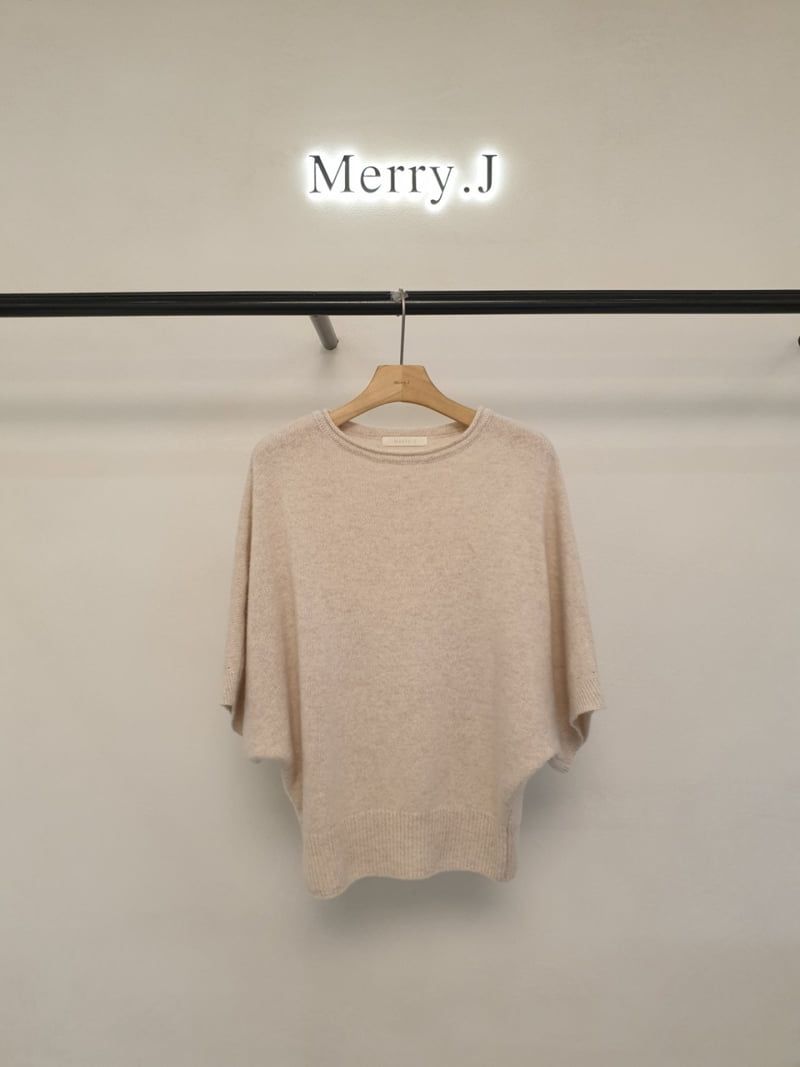 Merry J - Korean Women Fashion - #womensfashion - Lead Cape Knit Top - 2