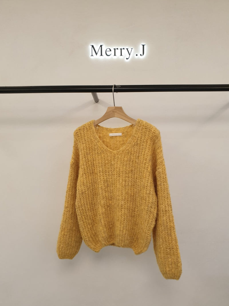 Merry J - Korean Women Fashion - #womensfashion - Formal V Knit Sweater - 2