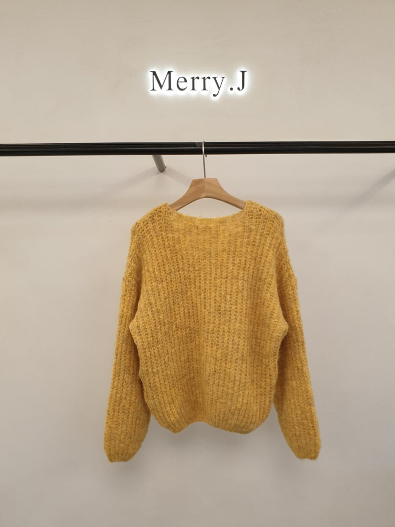 Merry J - Korean Women Fashion - #womensfashion - Formal V Knit Sweater - 6