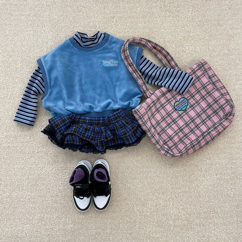 Middle Name - Korean Children Fashion - #childofig - Layered Check Skirt - 5