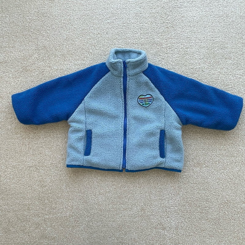 Middle Name - Korean Children Fashion - #childrensboutique - Fleece Raglan Jacket - 2