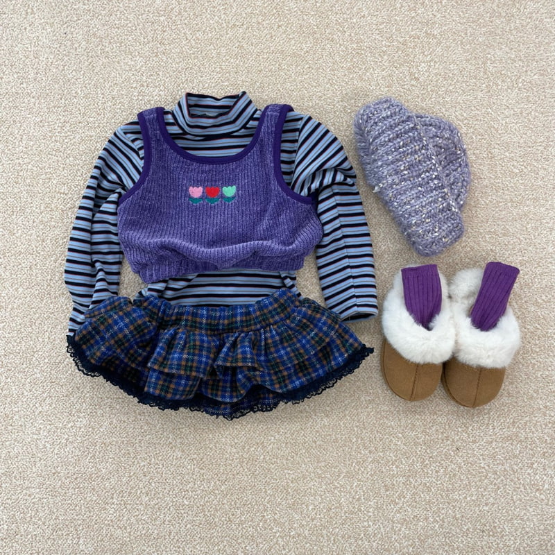 Middle Name - Korean Children Fashion - #designkidswear - Knit Crop Vest - 5