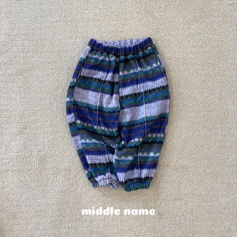 Middle Name - Korean Children Fashion - #designkidswear - Digital Printed Jogger Pants - 2