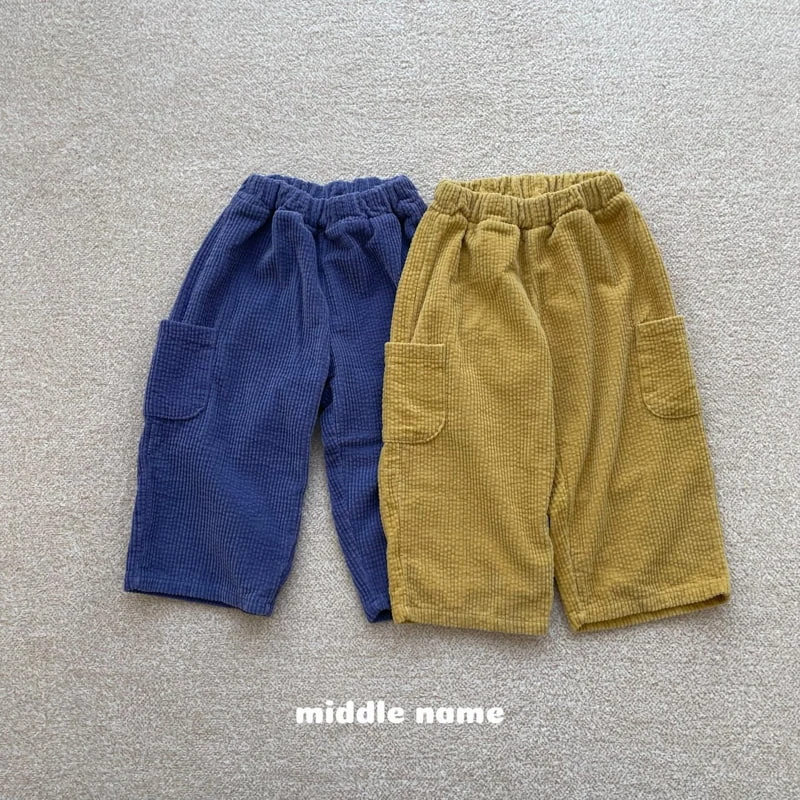 Middle Name - Korean Children Fashion - #discoveringself - Brushed Corduroy Pants - 5