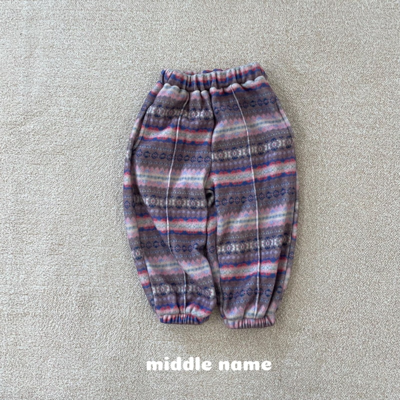 Middle Name - Korean Children Fashion - #discoveringself - Digital Printed Jogger Pants - 3