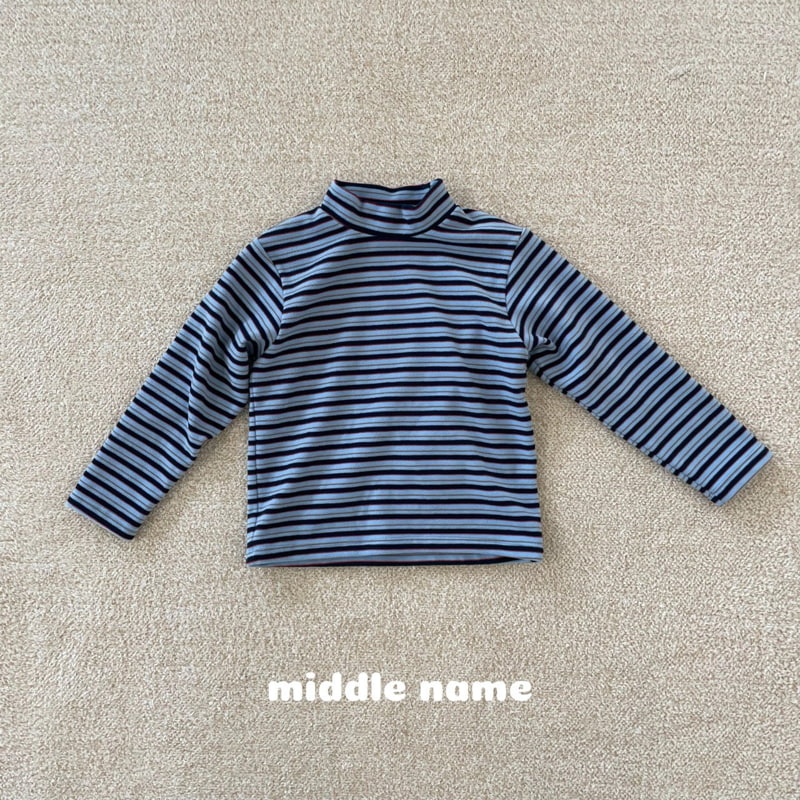 Middle Name - Korean Children Fashion - #kidsshorts - Peach Brushed Mockneck - 2