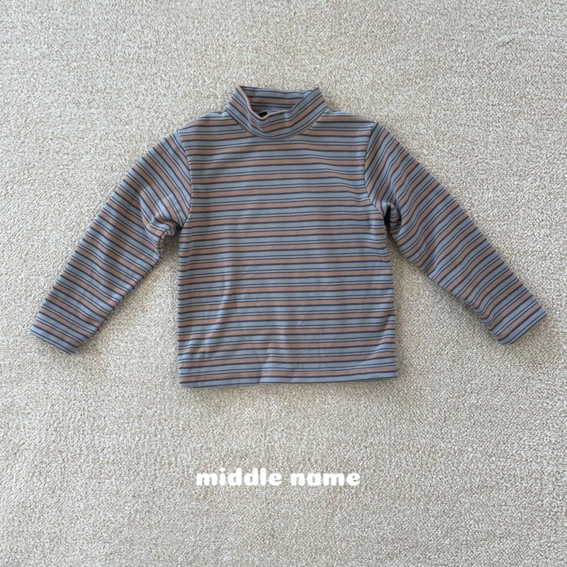 Middle Name - Korean Children Fashion - #kidsstore - Peach Brushed Mockneck - 3