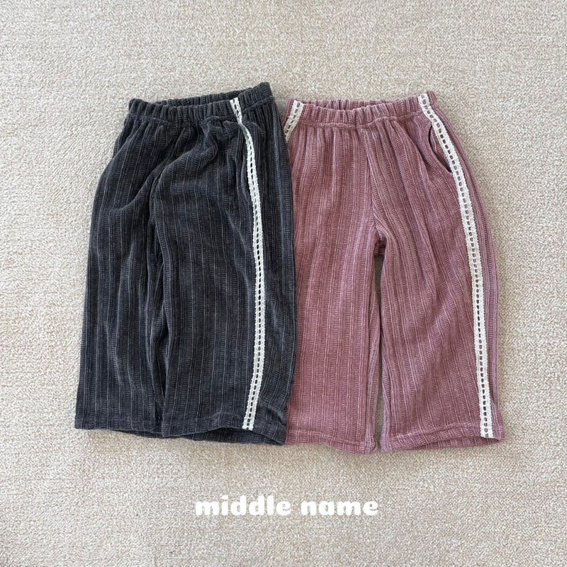 Middle Name - Korean Children Fashion - #kidsstore - Lace Knit Pants