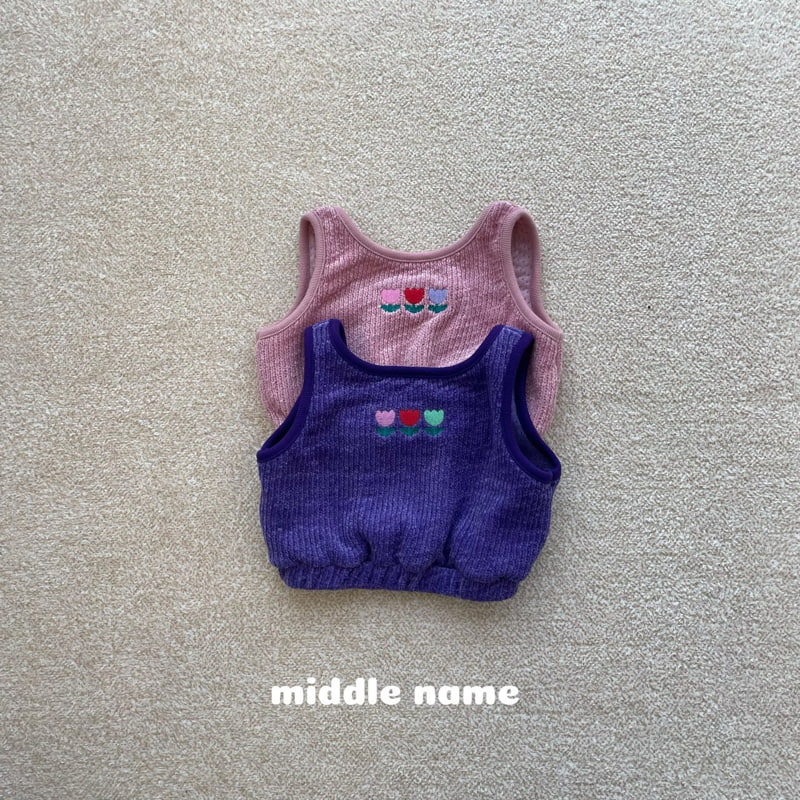 Middle Name - Korean Children Fashion - #prettylittlegirls - Knit Crop Vest