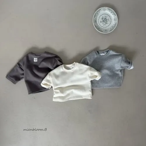 Mienbloom B - Korean Baby Fashion - #babyboutiqueclothing - Fleeced Everyday Tee