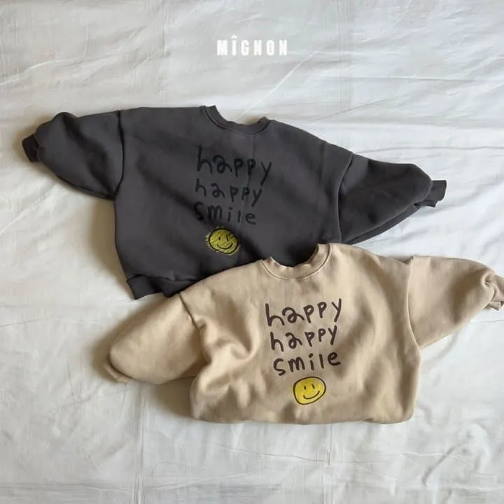 Mignon - Korean Children Fashion - #childofig - Happy Sweatshirt