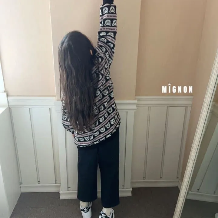 Mignon - Korean Children Fashion - #childrensboutique - Bare Jacquard Sweatshirt - 6