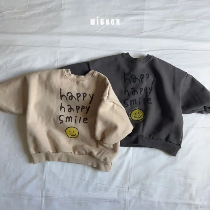 Mignon - Korean Children Fashion - #childrensboutique - Happy Sweatshirt - 2