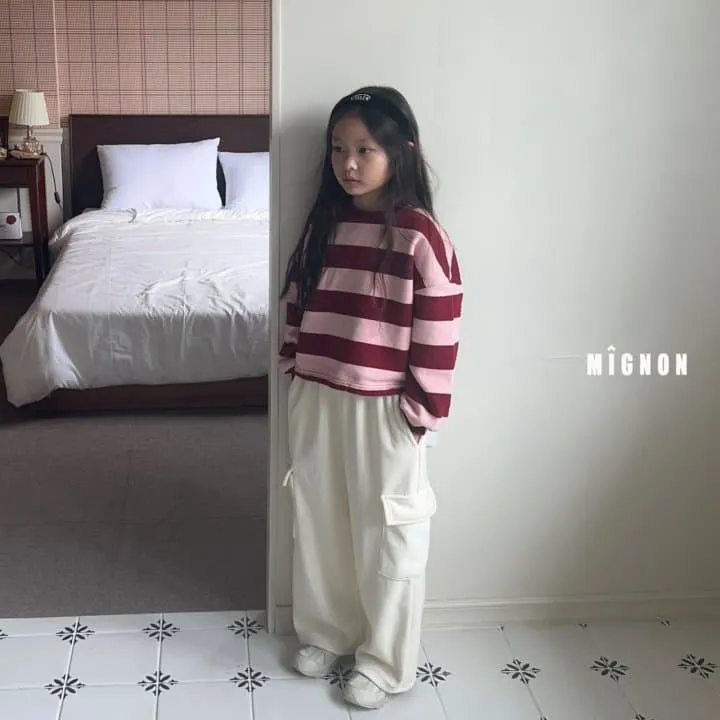 Mignon - Korean Children Fashion - #kidsshorts - Como Stripe Tee - 8