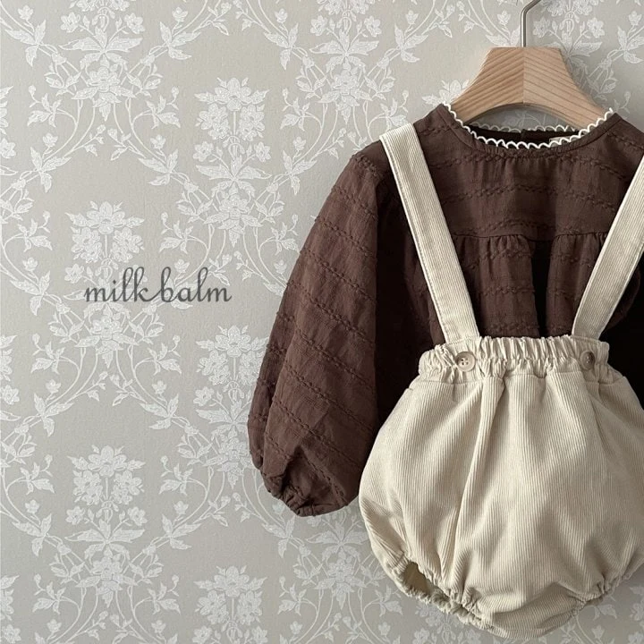 Milk Balm - Korean Baby Fashion - #babyboutiqueclothing - Jude Suspender Bloomer - 2