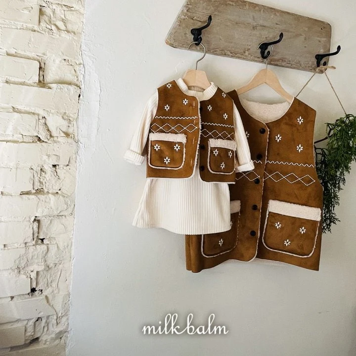 Milk Balm - Korean Baby Fashion - #babygirlfashion - Mom Mustang Vest 