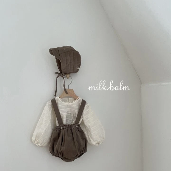 Milk Balm - Korean Baby Fashion - #babygirlfashion - Jude Suspender Bloomer - 6